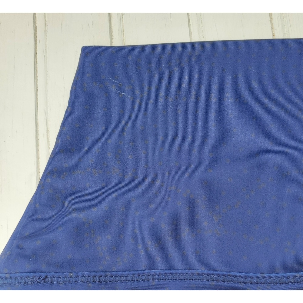 AR-33 Women Blue Ombre Geometric Dot High Waist Leggings Size Medium Yoga Gym - Picture 7 of 8